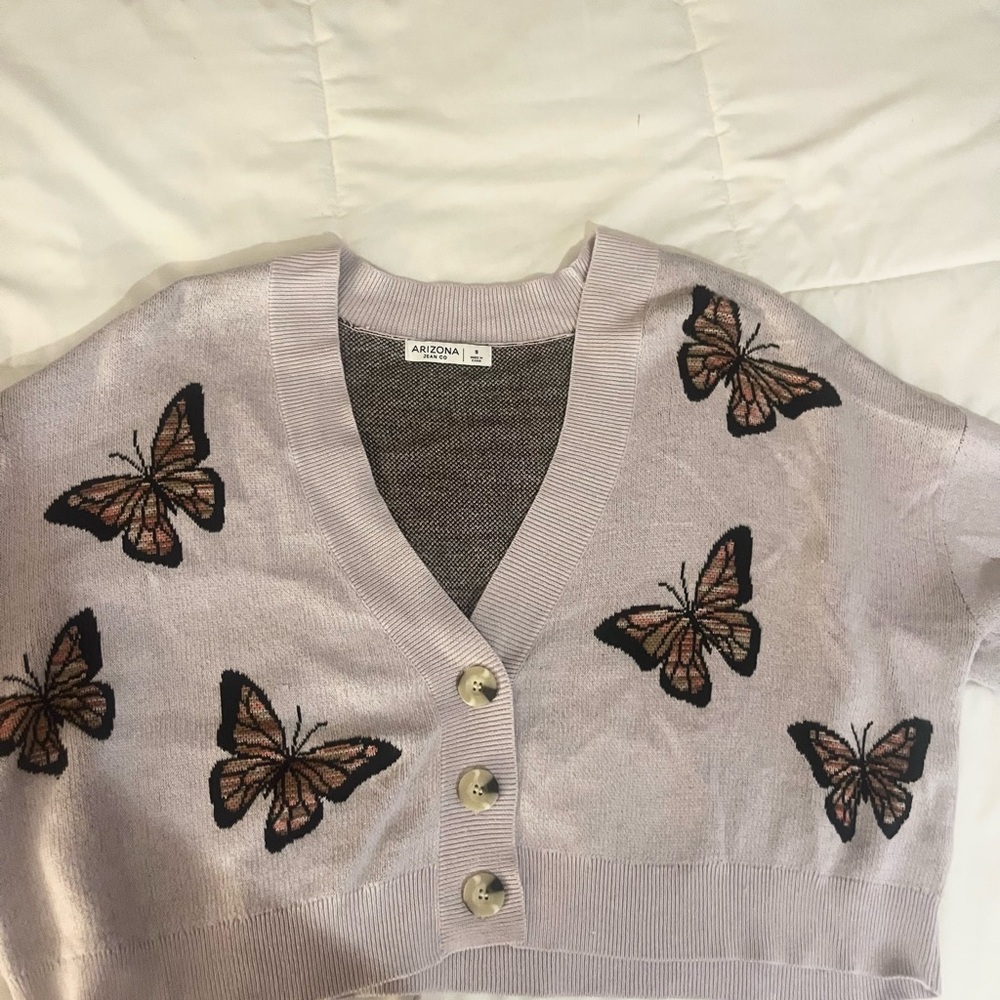 Arizona Jean Company Knit Sweater in Brown and Cream